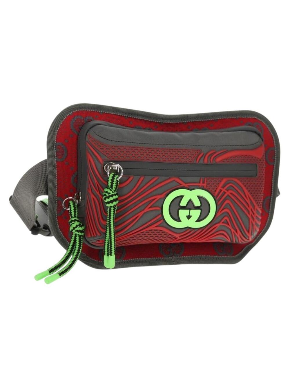 Gucci Gg Canvas Waist Bag Nylon Gray #359390G70B